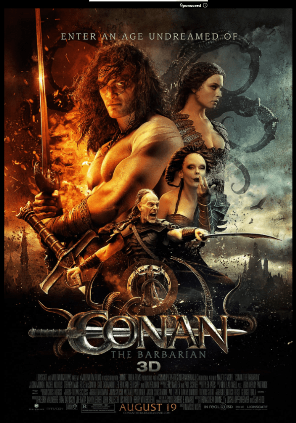 poster from the 2011 movie conan the barbarian