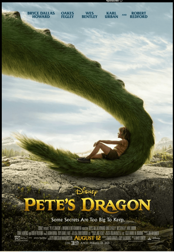 move poster for Pete's Dragon